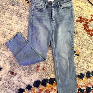 VERVET BY FLYING MONKEY Blue Straight Leg Jeans Classic Style